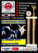 Selbstverteidigung Kickboxing  Freestyle  Ju - Jutsu in Zusammenarbeit mit Karate Judo Rumble       No Contact EUROPEAN OPEN 4. Oktober 2014 H aigerloch/DE Sponsoren dieser Veranstaltung www.tki - tai - jitsu - kar a te.de